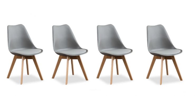 Paquete De Sillas Arthus PL Gris