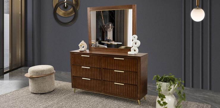 Cómoda Con Espejo Akira Café