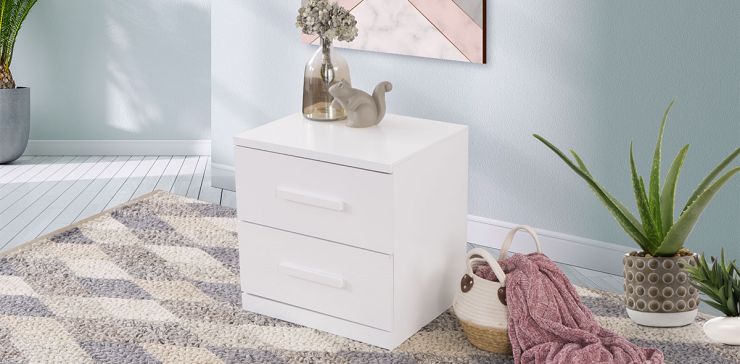 Cómoda Zoe Life Blanco Con 2 Cajones