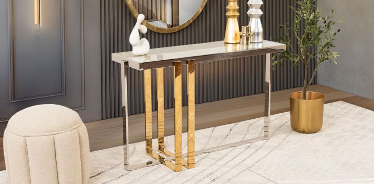 Consola Rectangular Clark Plata