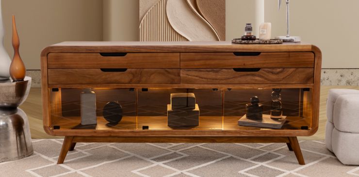 Credenza Parota Afair  Café