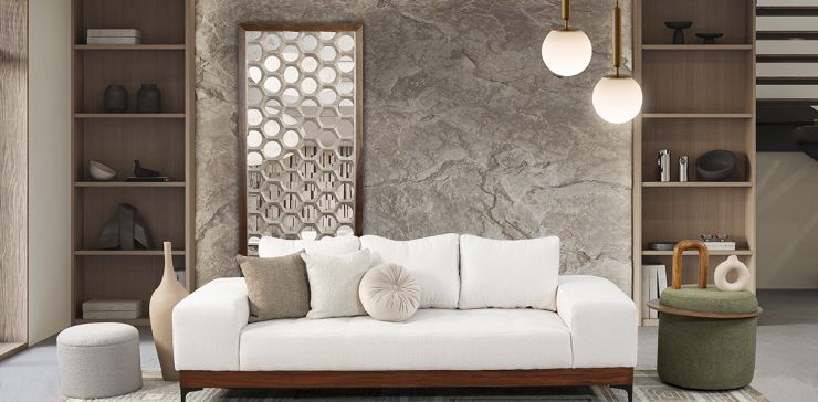 Espejo Decorativo Circles Café