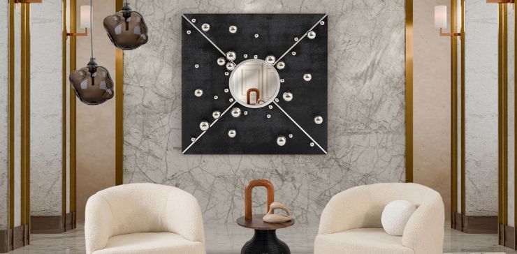 Espejo Decorativo Tix Negro