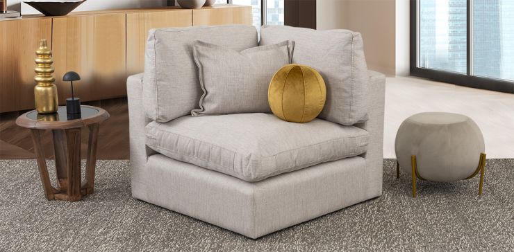 Sillón Esquinero Romelly Beige