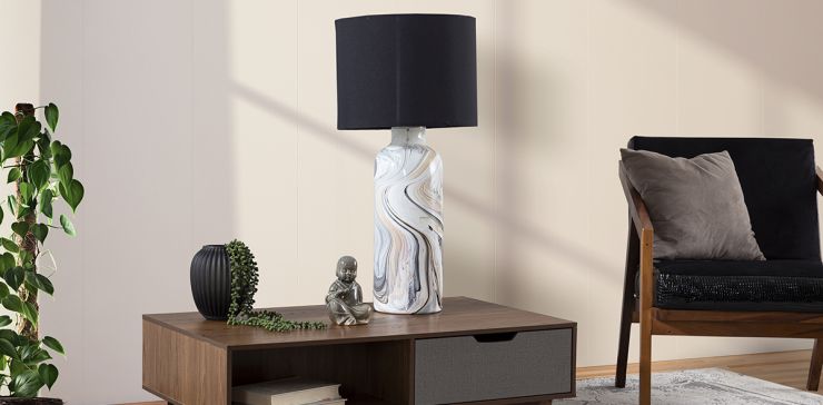 Lámpara de Mesa Balero Jazz Gris