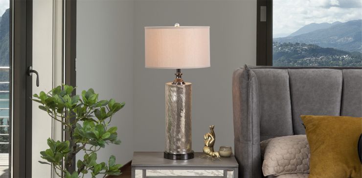 Lámpara De Mesa Grecia Oro AM272