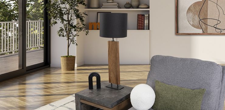Lámpara De Mesa Tamara Negro