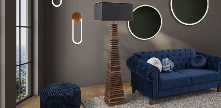 Lámpara de Piso Danna Café