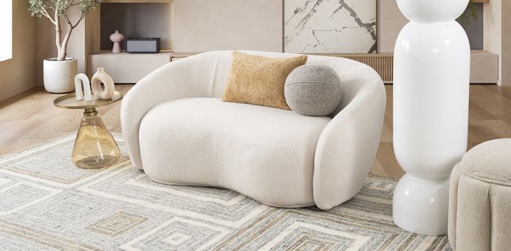 Sofá 2 Plazas Silencio Blanco