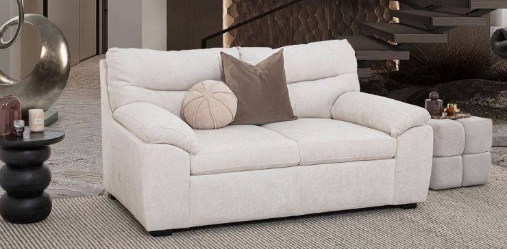 Sofá 2 Plazas Milos Blanco