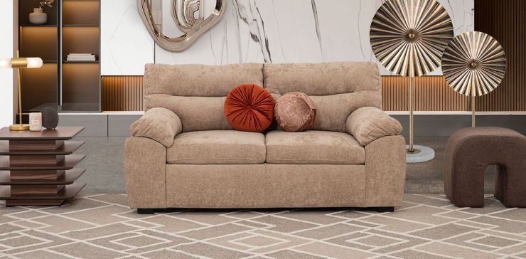 Sofá 2 Plazas Milos Beige