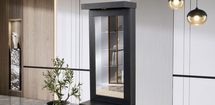 Espejo Bali Gris