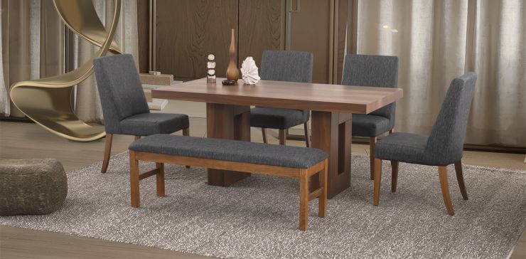 Comedor Marbella Parota 6 Piezas