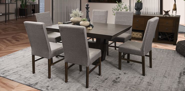 Comedor Rectangular Mojave Café 7 Piezas
