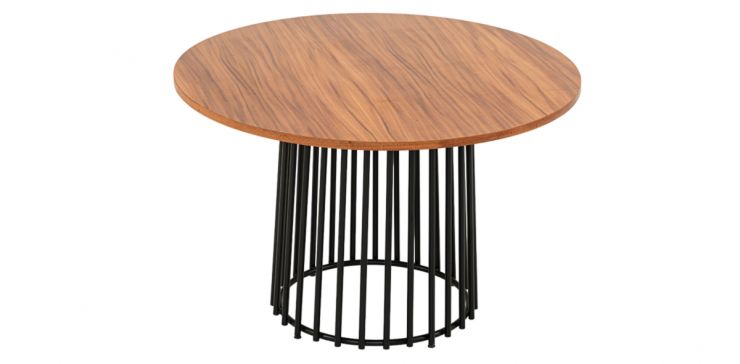 Mesa Comedor Redonda 120 Cm Valentina Café