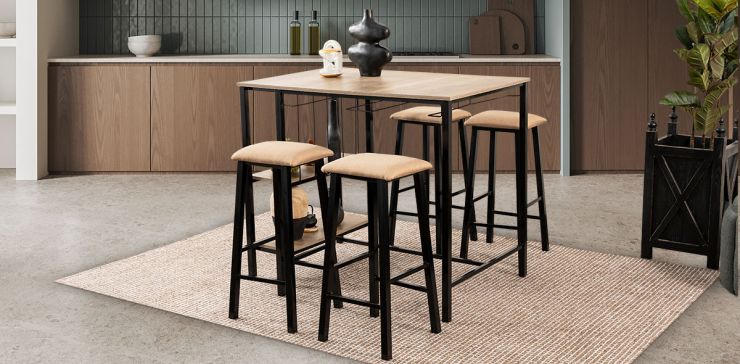 Comedor Ontario Beige 5 Piezas 