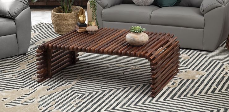 Mesa De Centro Rectangular Chiman Parota