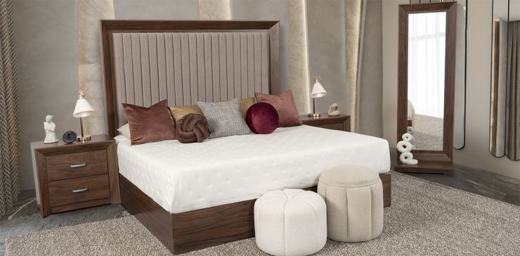 Recámara King Size Balandra CL Café 4 Piezas