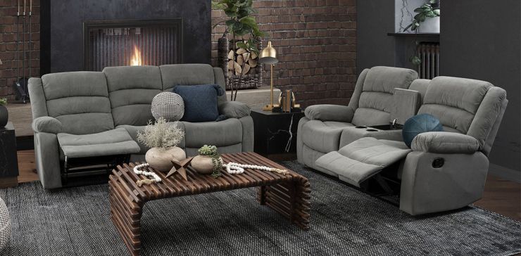 Sala Reclinable Columbia Gris