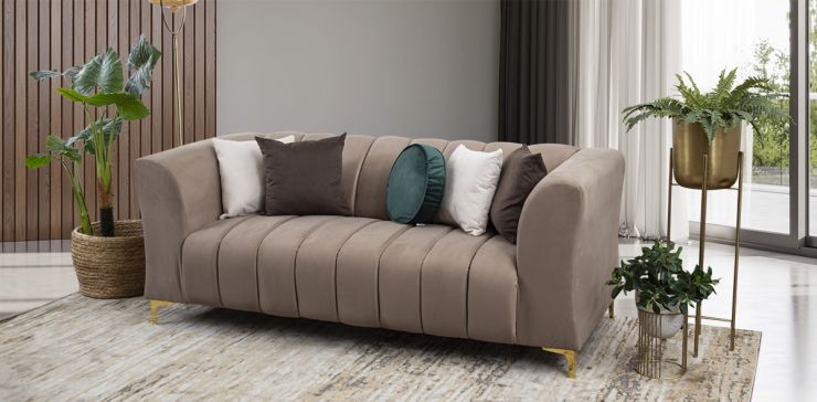 Sofá 3 Plazas Emma Beige