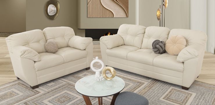 Sala Piel Derby Blanco