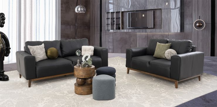 Sala Piel Littio Negro