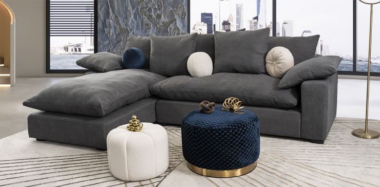 Sala Modular Izquierda Cloud Gris