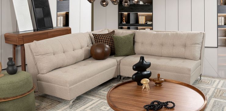 Sala Modular Esquinera Ambar Beige
