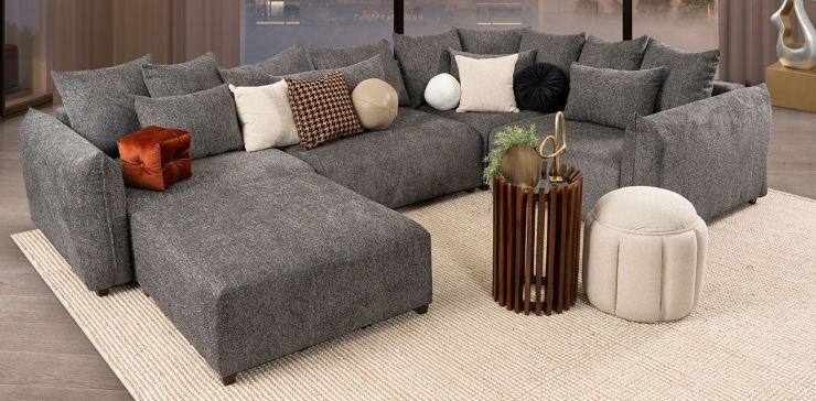 Sala Molarin CL Gris Oscuro 5 Piezas