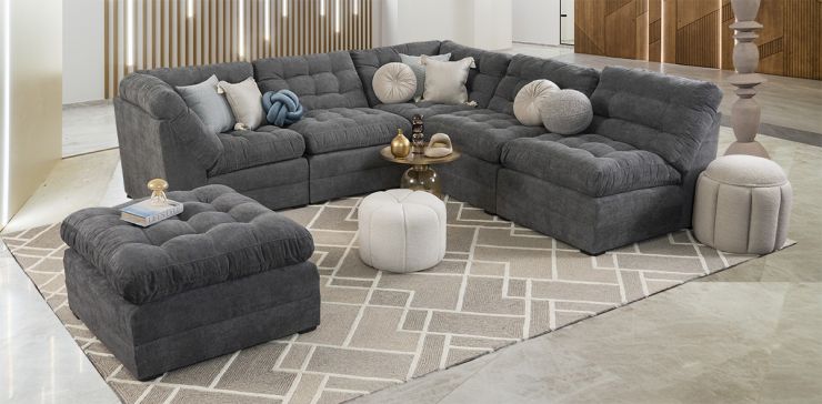 Sala Morrison New Gris 5 Piezas