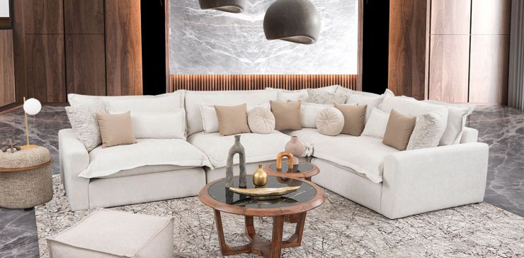Sala Mariel Beige 4 Piezas
