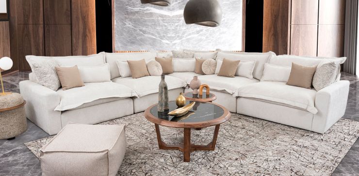  Sala Mariel Beige 5 Piezas