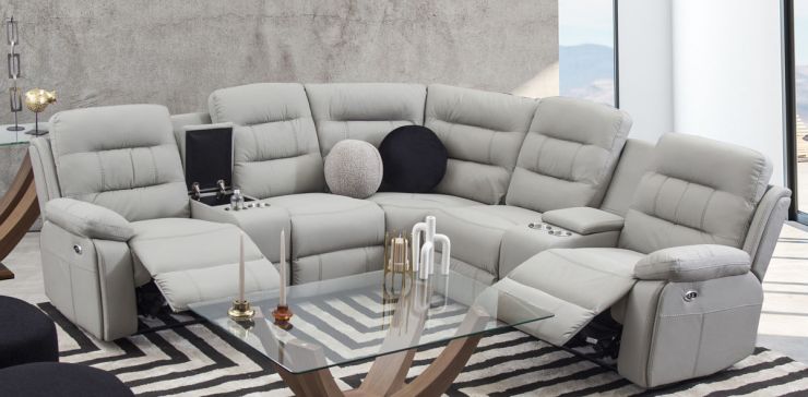 Sala Modular Reclinable Módena Gris