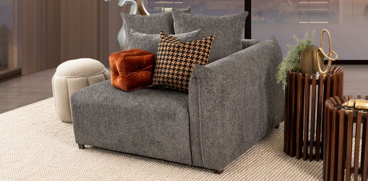 Sillón Brazo Derecho Molarin CL Gris Oscuro