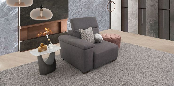 Sillón Sin Brazos Cloe CL Gris