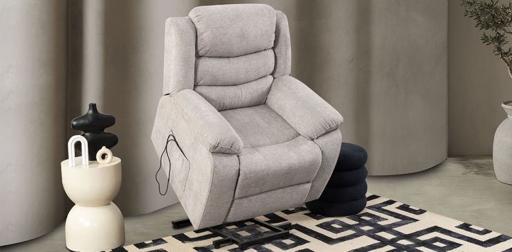 Sillón Reclinable Eléctrico Aruba Beige
