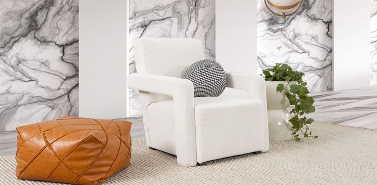 Sillón Ocasional Klepp Blanco