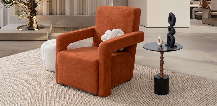 Sillón Ocasional Klepp Terracota