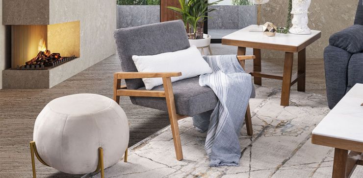 Sillón Ocasional Briton  Gris