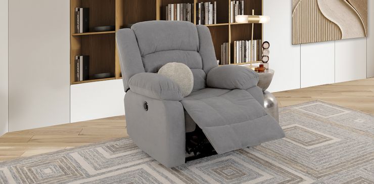 Sillón Con Reclinable Eléctrico Sedona Gris