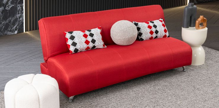 Sof&aacute; Cama Aster  Rojo Sangria