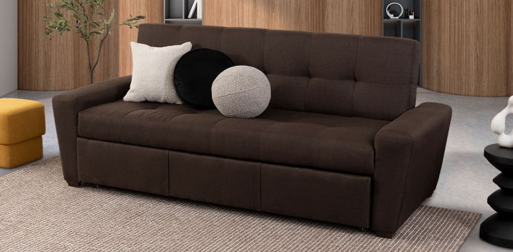 Sofá Cama Con Cama Alta Irlanda V New choco