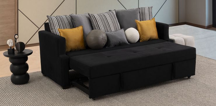 Sofá Cama Valencia Galp Negro