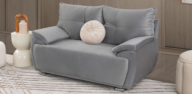 Sofá 2 Plazas Cartagena Soft New Gris Oxford