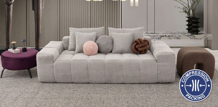 Sofá 3 Plazas Domus Gris