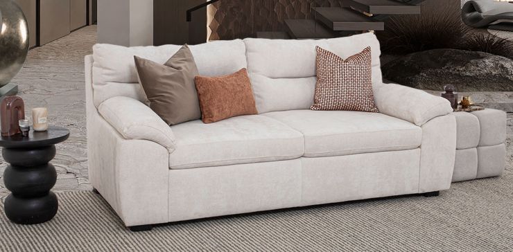 Sofá 3 Plazas Milos Blanco