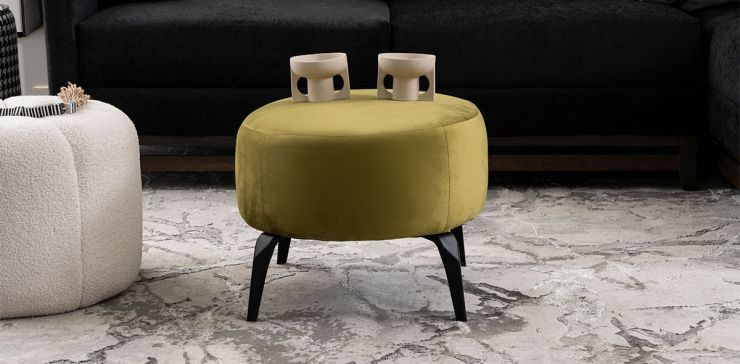 Taburete Bellavue Olivo 46 x 39 cms