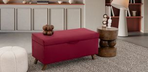 Banca Baúl Rod New Vino Terciopelo