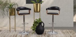 Banco Bar Denver Chocolate Madera