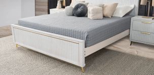 Base De Cama King Size Akira Blanco